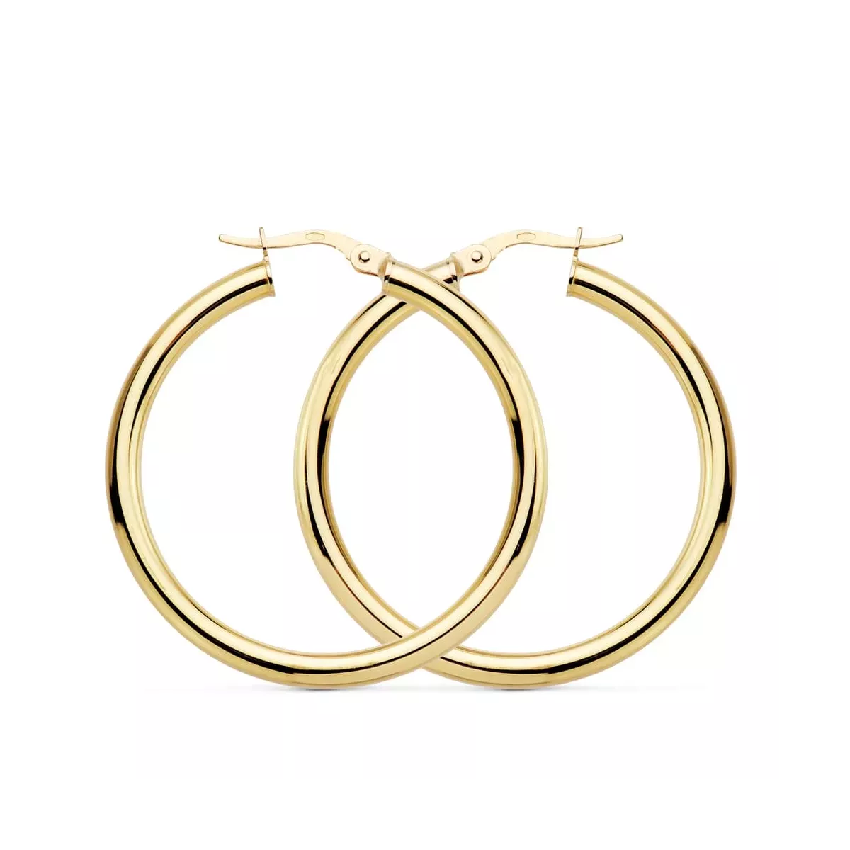 18K AROS REDONDOS HUECOS 35 X 3 MM 3.45GRS 3