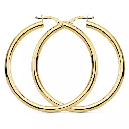 18K AROS REDONDOS HUECOS 41 X 3MM 4.00 GRS 4