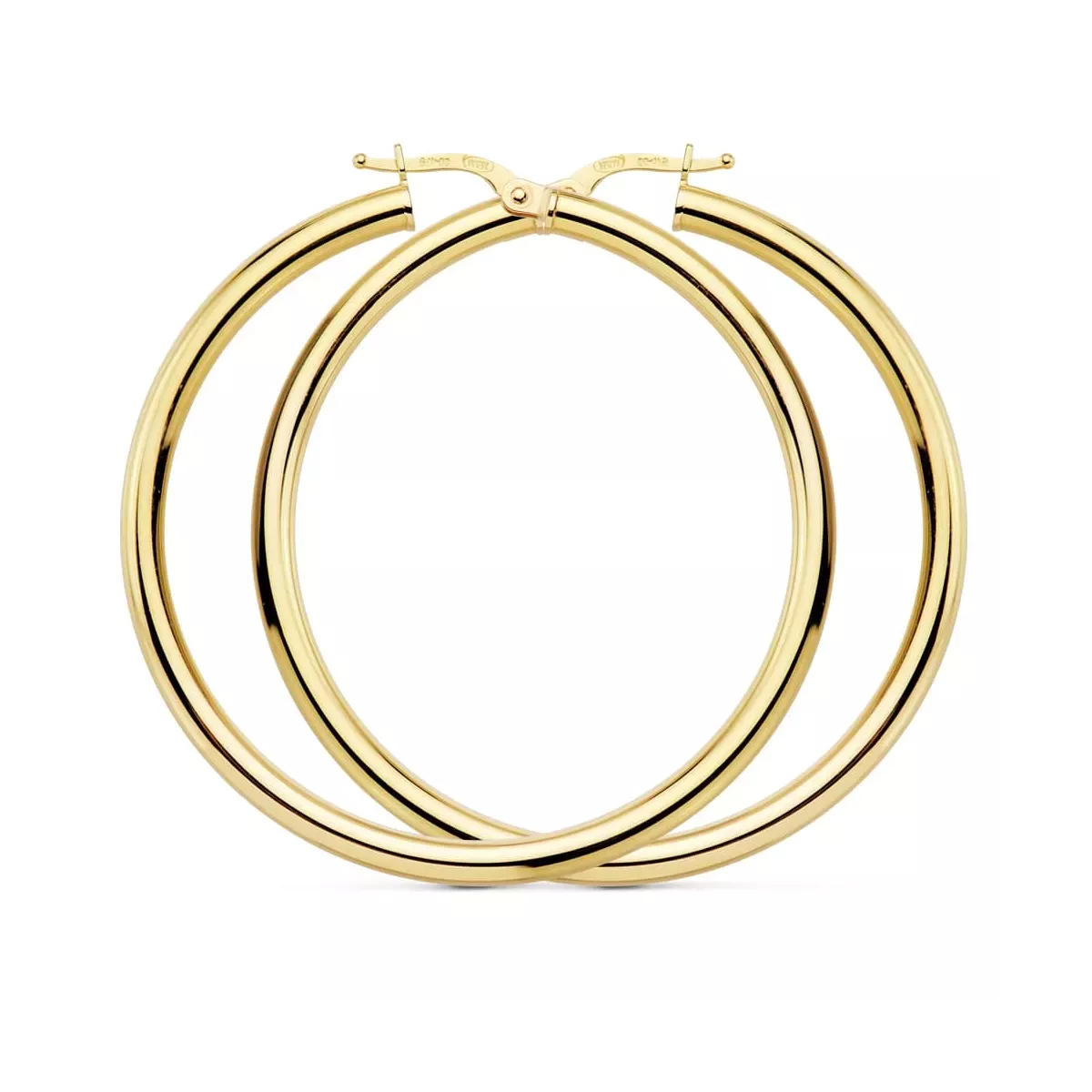 18K AROS REDONDOS HUECOS 48 X 3MM 4.35 GRS 4