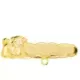 18K ALFILER ORO AMARILLO LEON TALLADO 28X8 MM 1