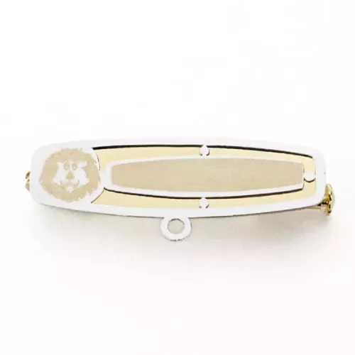 18K ALFILER ORO BICOLOR LEON. 27X11 MM 1