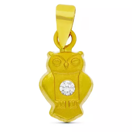 18K COLGANTE ORO AMARILLO BUHO. 10X6 MM 0