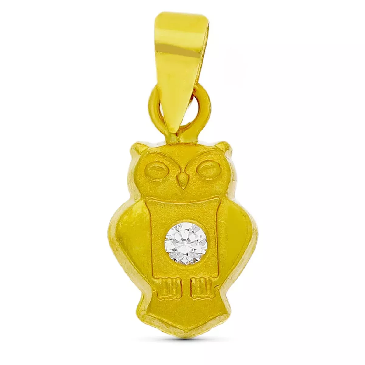 18K COLGANTE ORO AMARILLO BUHO. 10X6 MM 0