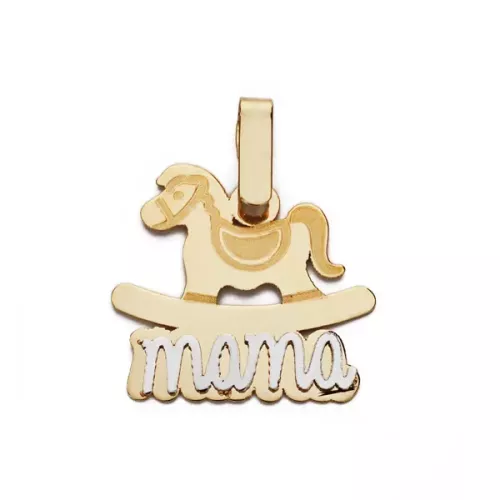 9K COLGANTE ORO AMARILLO MADRE. 17X16 MM 0