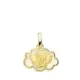 18K COLGANTE ORO AMARILLO ANGELITO BURLON NUBE NACAR 15X12 MM 1