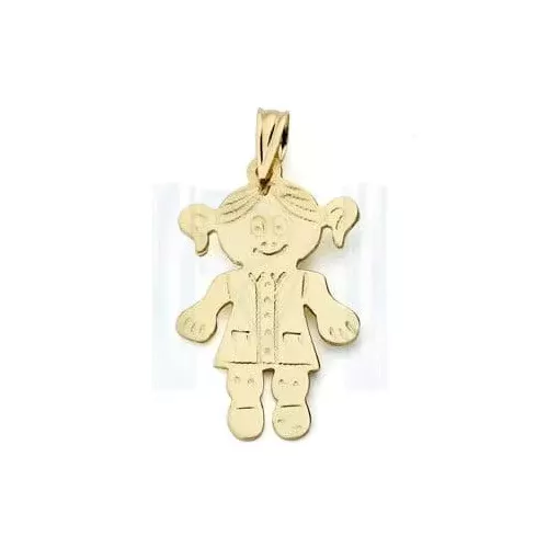 18K COLGANTE ORO AMARILLO NIÑA 20X11 MM 1
