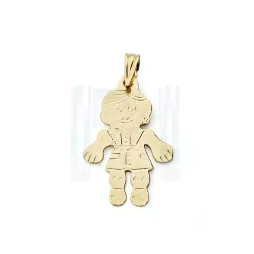 18K COLGANTE ORO AMARILLO NIÑO 23X14 MM 1