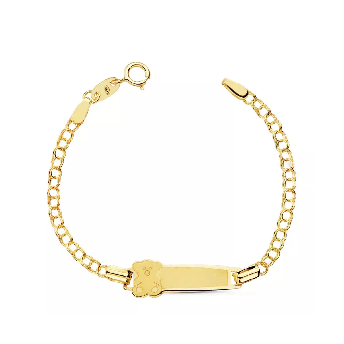 18K PULSERA ESCLAVA ORO AMARILLO OSO 12.5 CM 1
