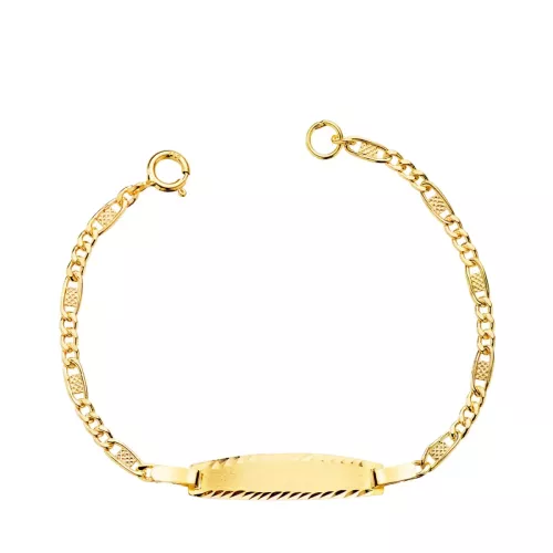 18K ESCLAVA ORO AMARILLO CARTIER 3X1 ANCHO: 2MM. CHAPA: 19X4MM. LARGO 11