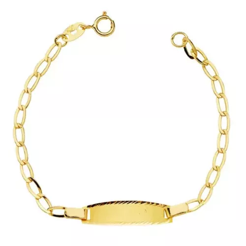 18K PULSERA ESCLAVA ORO AMARILLO BILBAO PLANA 13CM 1