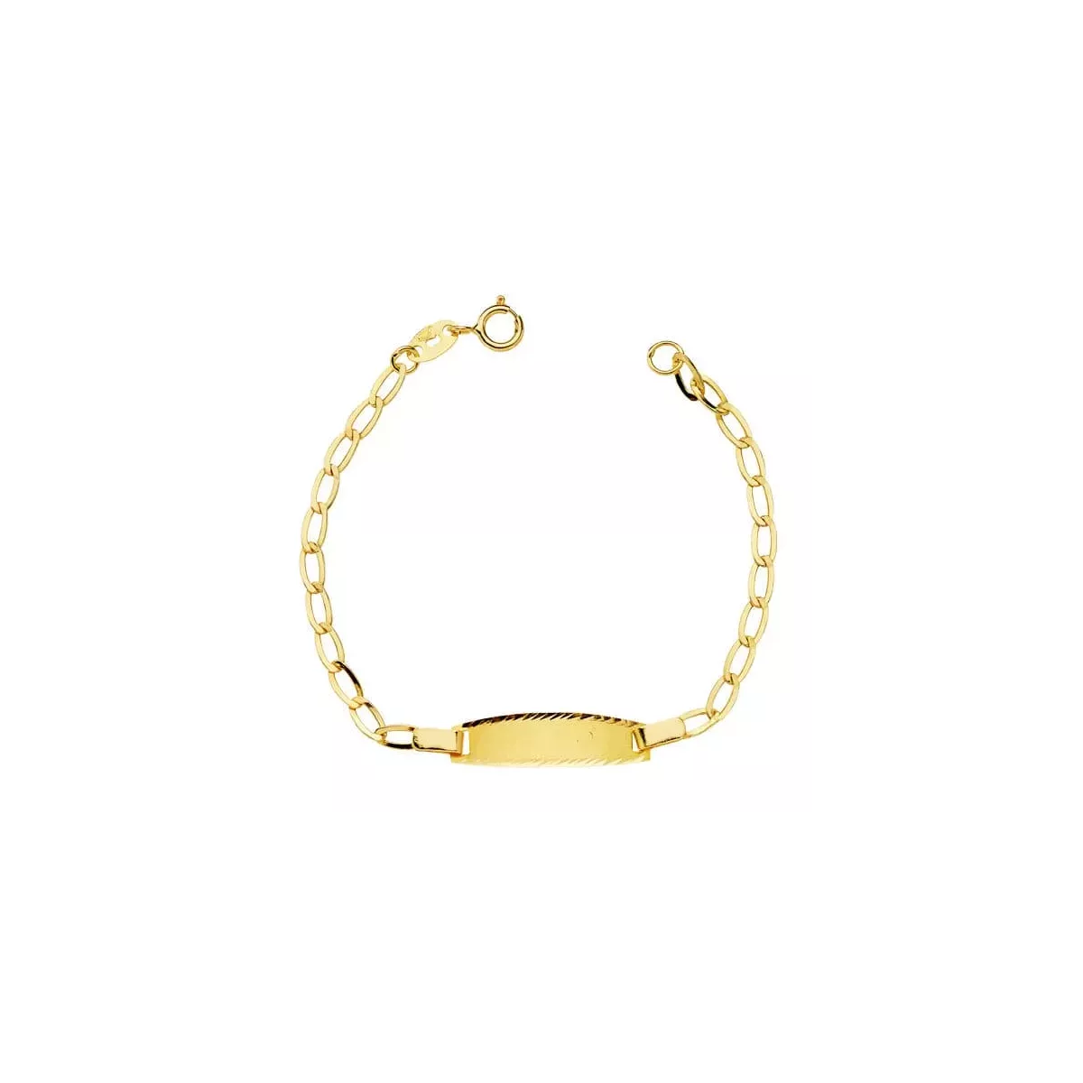18K PULSERA ESCLAVA ORO AMARILLO BILBAO PLANA 13CM 1