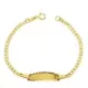 18K PULSERA ESCLAVA ORO AMARILLO BARBADA 14CM 1
