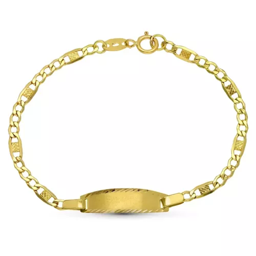 18K ESCLAVA ORO AMARILLO 1ª POSTURA 14CM 3 MM 1