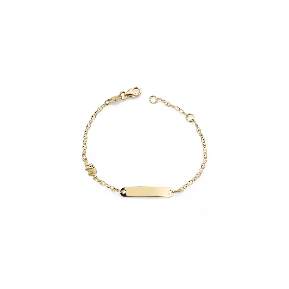 18K ESCLAVA ORO AMARILLO ELEFANTE 14CM 1