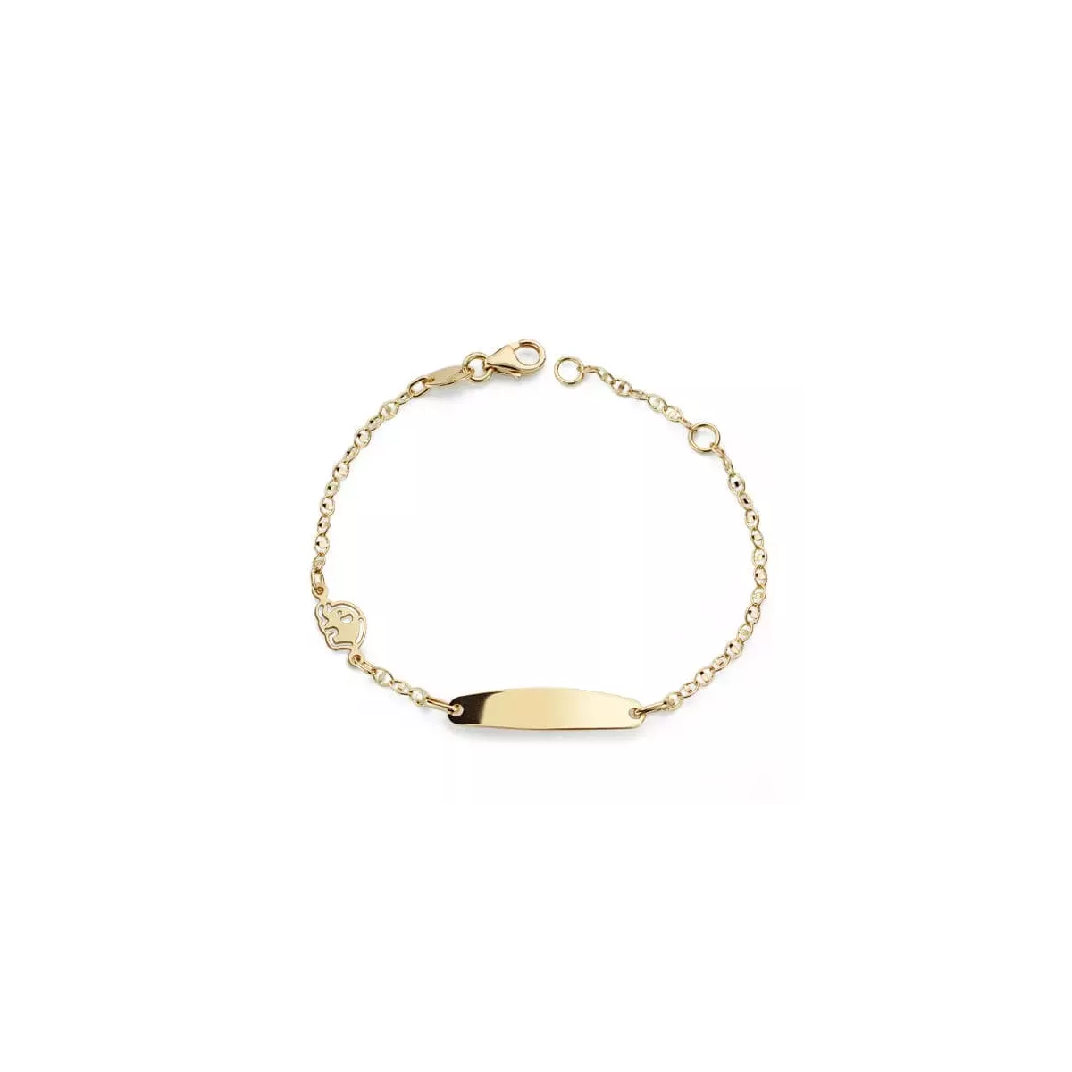 18K PULSERA ESCLAVA ORO AMARILLO ELEFANTE 14CM 1
