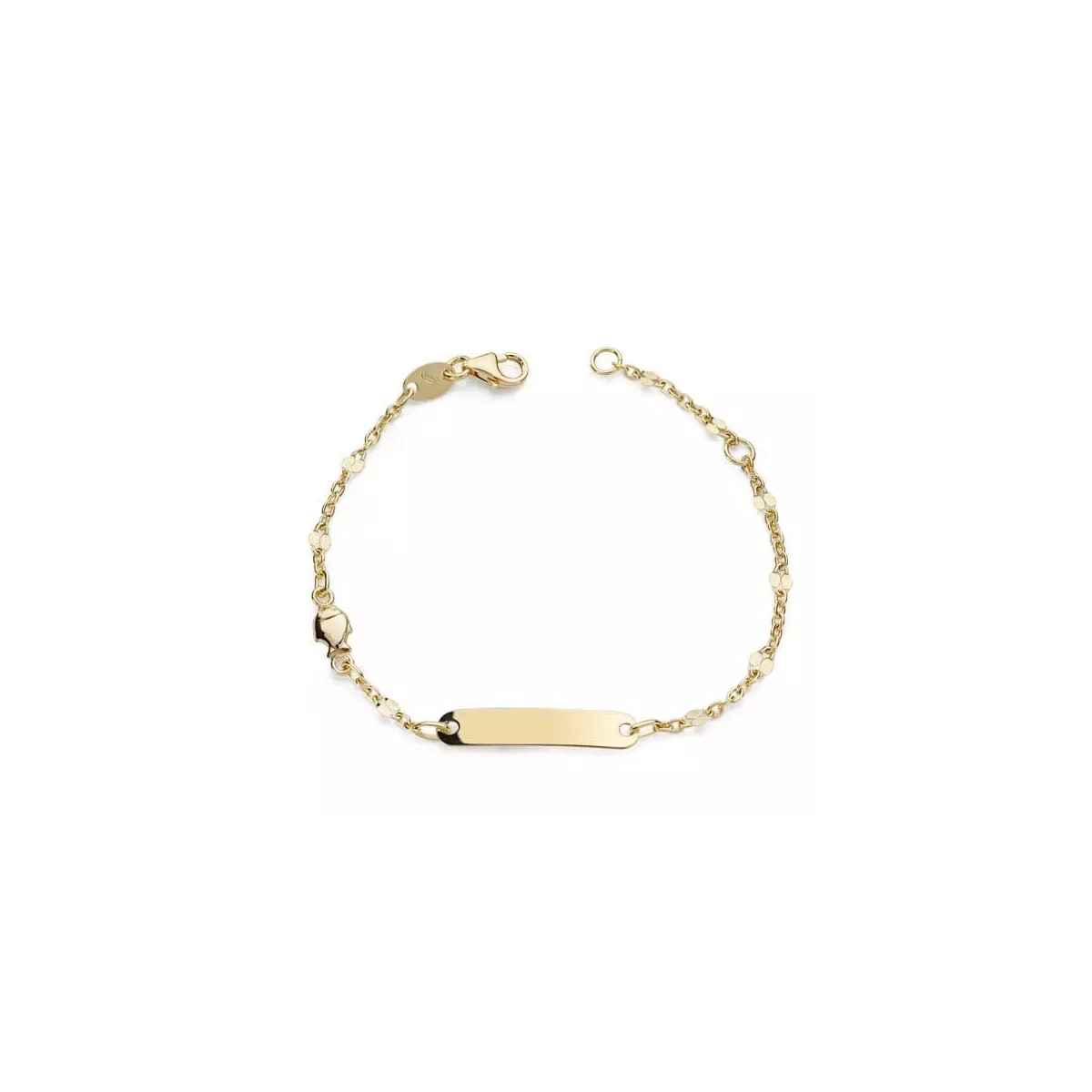 18K PULSERA ESCLAVA ORO AMARILLO MOTIVO PEZ 14CM 1