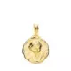 18K MEDALLA ORO AMARILLO ANGEL QUERUBIN TALLADO 15 MM 1
