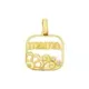 9K COLGANTE ORO AMARILLO MADRE. 21X18 MM 0