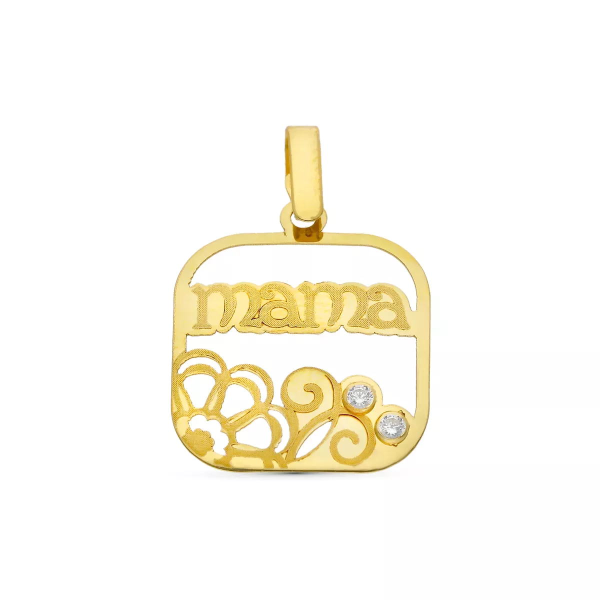 9K COLGANTE ORO AMARILLO MADRE. 21X18 MM 0