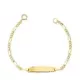 18K ESCLAVA ORO AMARILLO CARTIER 3X1 HUECA. ANCHO: 1.5MM. PLACA CHAPA: 19X4MM. LARGO 12CM 0