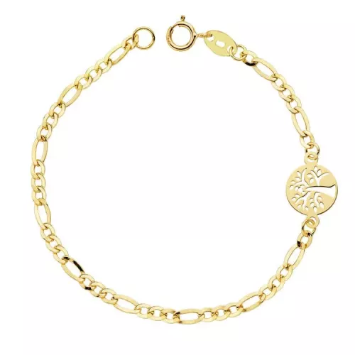 18K PULSERA ORO AMARILLO CARTIER 18CM ARBOL VIDA 1