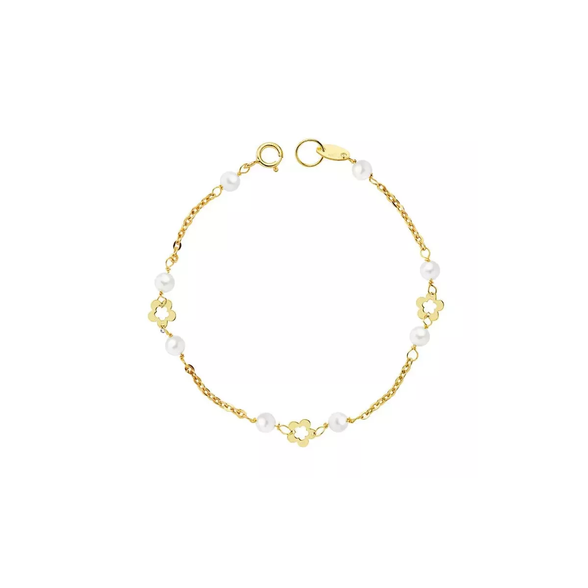 18K PULSERA ORO AMARILLO PERLAS 3