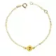 18K PULSERA ORO AMARILLO NIÑA SOL ESMALTE 14.5CM 1