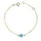 18K PULSERA ORO AMARILLO BEBE ESTRELLA ESMAL.14CM 1