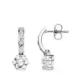 9K PENDIENTES ORO BLANCO CIRCONITA 18X6 MM CIERRE PRESION 2