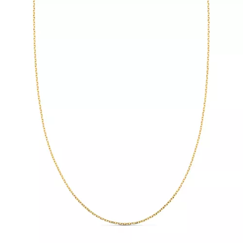 18K CADENA ORO AMARILLO FORZADA MACIZA ANCHO: 0.75 MM LARGO: 40CM 1