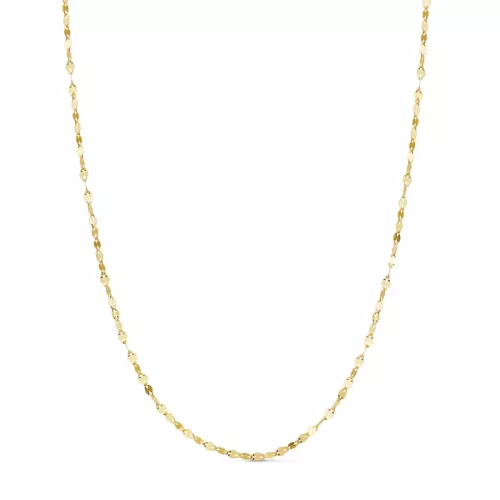 18K CADENA ORO AMARILLO MACIZA DIAMANTADA BRILLO. ANCHO: 2 MM. LARGO: 40 CM. CIERRE REASA 1