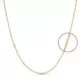 18K CADENA ORO AMARILLO FORZADA 50CM HUECA 1.2 MM 1