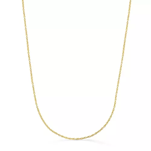 18K CADENA ORO AMARILLO ROLO MACIZA ANCHO: 1