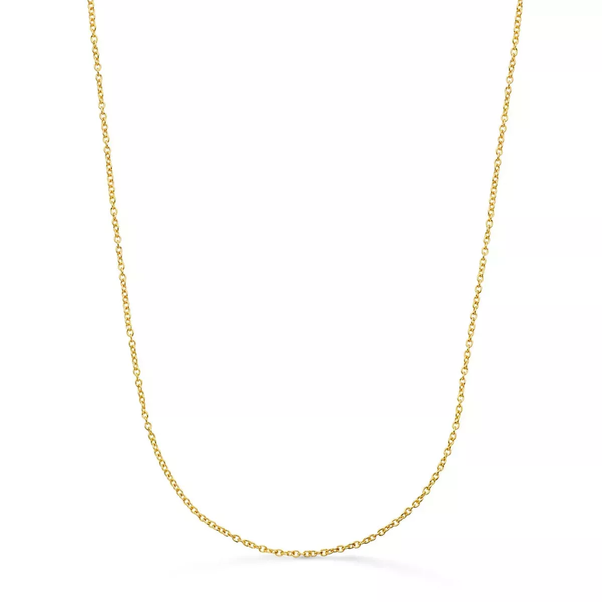 18K CADENA ORO AMARILLO ROLO MACIZA ANCHO: 1