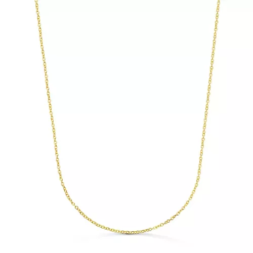 18K CADENA ORO AMARILLO ROLO MACIZA ANCHO: 1