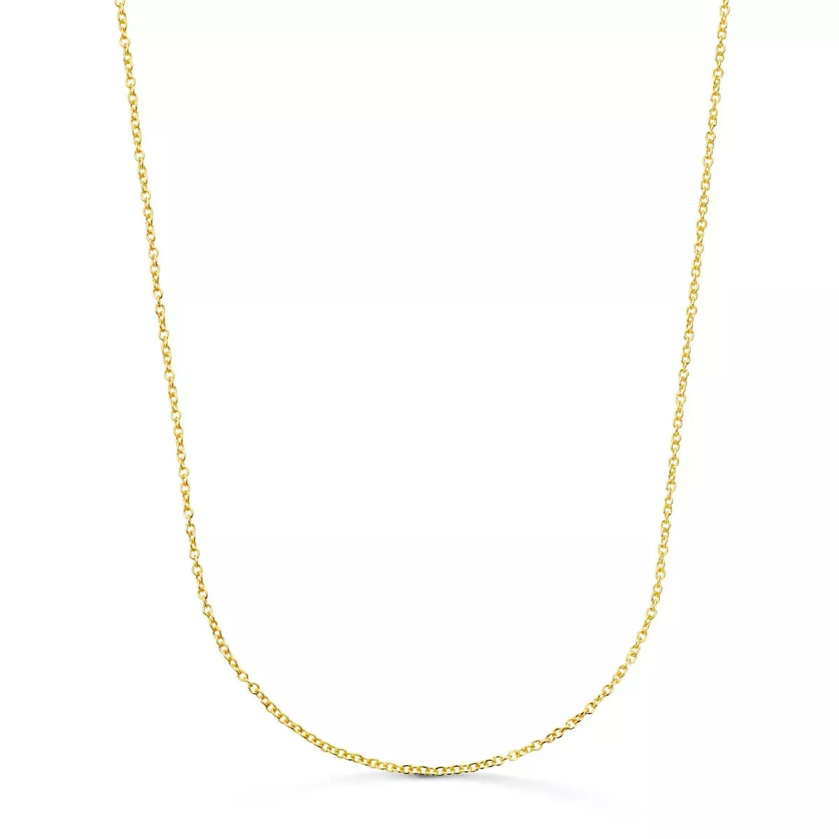 18K CADENA ORO AMARILLO ROLO MACIZA ANCHO: 1