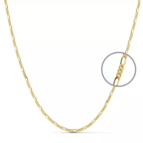 18K CADENA ORO AMARILLO CARTIER 50CM HUECA 2 MM 2