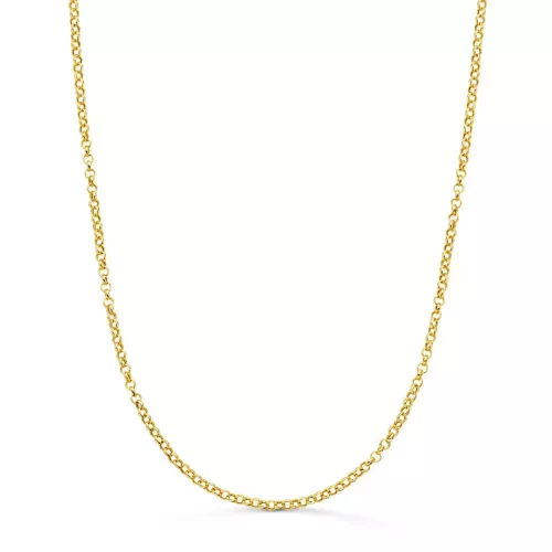18K CADENA ORO AMARILLO ROLO HUECA ANCHO: 2MM LARGO: 50CM CIERRE REASA 2