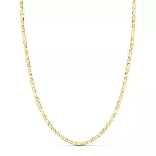 18K CADENA ORO AMARILLO ANCLA HUECA TALLADA LARGO 45CM ANCHO 2 MM 2
