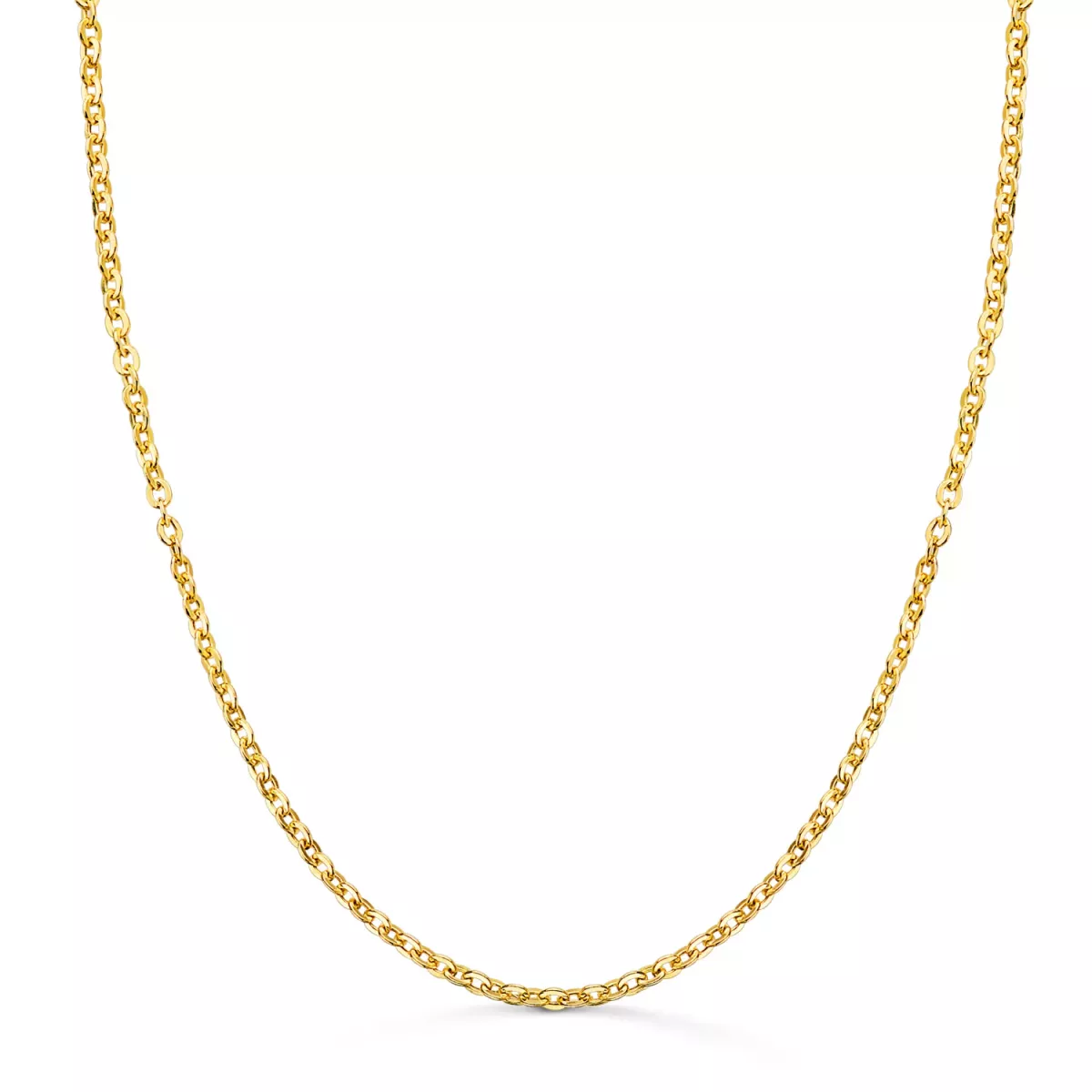 18K CADENA ORO AMARILLO HUECA FORZADA ANCHO: 2MM LARGO: 50CM 2