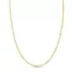 18K CADENA ORO AMARILLO COMBINADA HUECA 3X1. LARGO 45CM ANCHO 2 MM 2