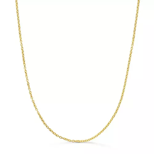 18K CADENA ORO AMARILLO ROLO MACIZA ANCHO: 1.5MM LARGO: 50CM 3