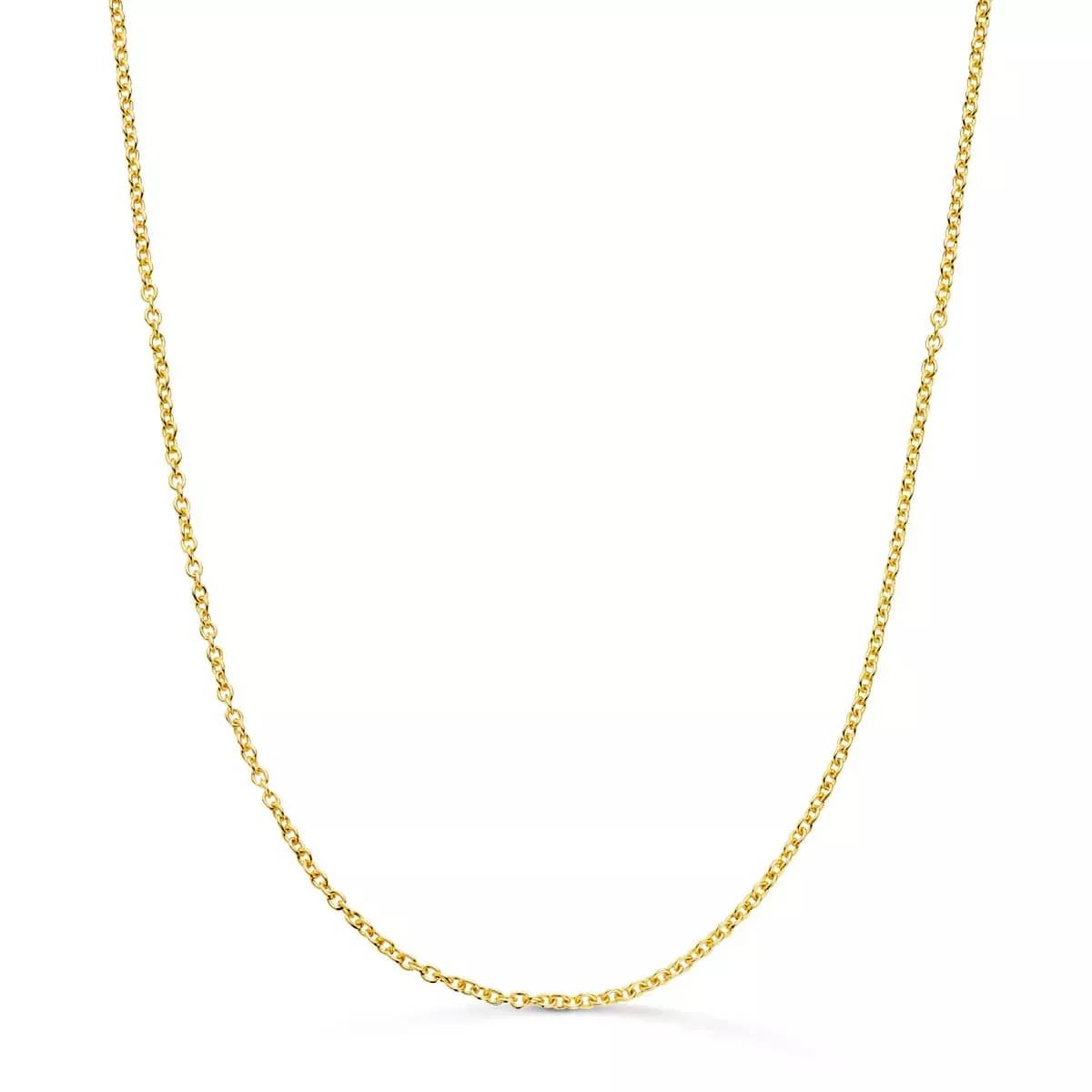 18K CADENA ORO AMARILLO ROLO MACIZA ANCHO: 1.5MM LARGO: 50CM 3