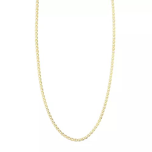 18K CADENA ORO AMARILLO ANCLA MACIZA LARGO 60CM ANCHO 1