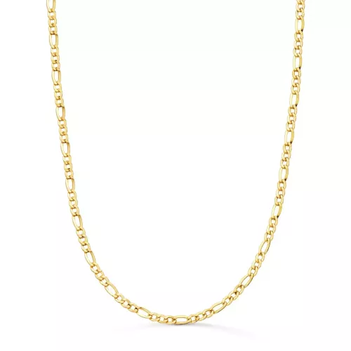 18K CADENA ORO AMARILLO CARTIER HUECA ESLABON PLANO ANCHO: 2.2MM LARGO: 60CM 3