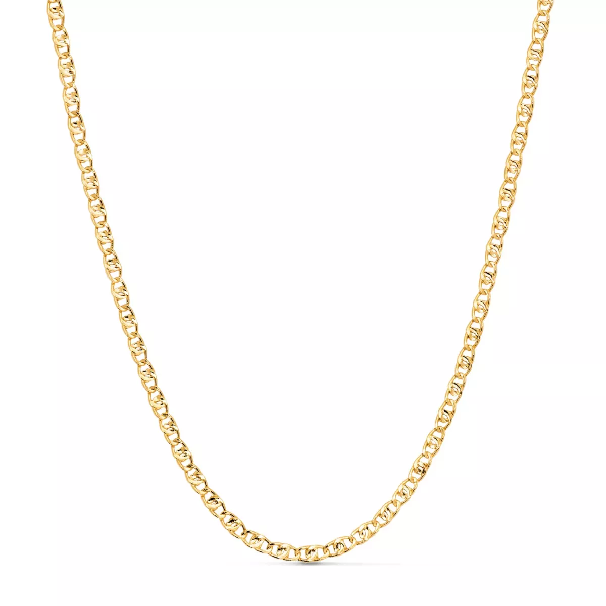 18K CADENA ORO AMARILLO TIPO ANCLA. LARGO: 50 CM. ANCHO: 2