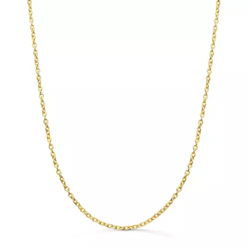 18K CADENA ORO AMARILLO FORZADA MACIZA ANCHO: 1.9MM LARGO: 50CM 5