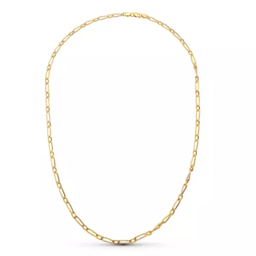 18K CADENA ORO AMARILLO CARTIER HUECA 50CM 3 MM 6