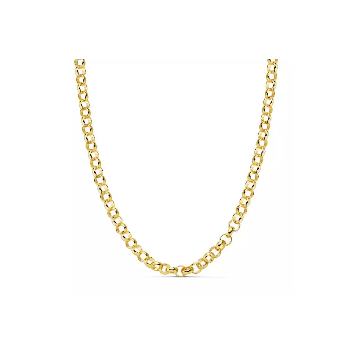 18K CADENA ORO AMARILLO ROLO HUECA 45CM 5.5 MM 8