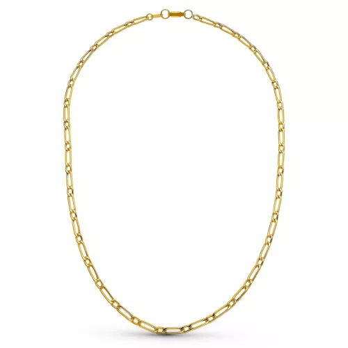 18K CADENA ORO AMARILLO CARTIER HUECA 50CM 3 MM 9